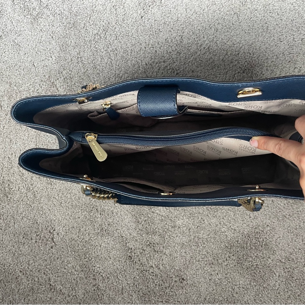 Navy Michael Kors Purse